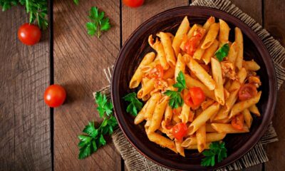 Penne pasta in tomato
